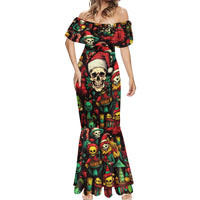 Skull Christmas Mermaid Dress When You're Dead Inside But It's Christmas - Wonder Print Shop