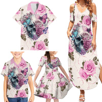 Women Skull Family Matching Summer Maxi Dress and Hawaiian Shirt Some Time An Angel Hellraiser Always A Strong Women - Wonder Print Shop