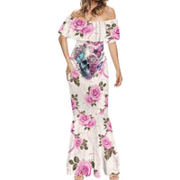 Women Skull Mermaid Dress Some Time An Angel Hellraiser Always A Strong Women - Wonder Print Shop