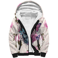 Women Skull Sherpa Hoodie Some Time An Angel Hellraiser Always A Strong Women - Wonder Print Shop