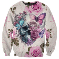 Women Skull Sweatshirt Some Time An Angel Hellraiser Always A Strong Women - Wonder Print Shop