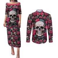Judge Me When Yours Perfect Otherwise Shut Up Skull Couples Matching Puletasi Dress and Long Sleeve Button Shirts - Wonder Print Shop
