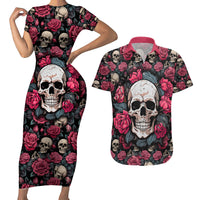 Judge Me When Yours Perfect Otherwise Shut Up Skull Couples Matching Short Sleeve Bodycon Dress and Hawaiian Shirt - Wonder Print Shop