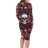 Judge Me When Yours Perfect Otherwise Shut Up Skull Family Matching Long Sleeve Bodycon Dress and Hawaiian Shirt - Wonder Print Shop
