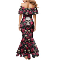 Judge Me When Yours Perfect Otherwise Shut Up Skull Family Matching Mermaid Dress and Hawaiian Shirt - Wonder Print Shop