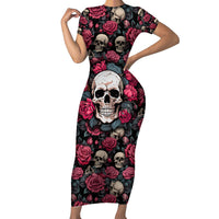 Judge Me When Yours Perfect Otherwise Shut Up Skull Family Matching Short Sleeve Bodycon Dress and Hawaiian Shirt - Wonder Print Shop