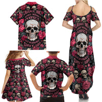 Judge Me When Yours Perfect Otherwise Shut Up Skull Family Matching Summer Maxi Dress and Hawaiian Shirt - Wonder Print Shop