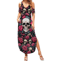 Judge Me When Yours Perfect Otherwise Shut Up Skull Family Matching Summer Maxi Dress and Hawaiian Shirt - Wonder Print Shop