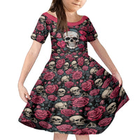 Judge Me When Yours Perfect Otherwise Shut Up Skull Kid Short Sleeve Dress - Wonder Print Shop