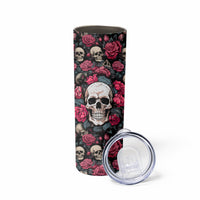 Judge Me When Yours Perfect Otherwise Shut Up Skull Skinny Tumbler - Wonder Print Shop