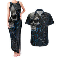 You Inspire My Inner Serial Killer Skull Couples Matching Tank Maxi Dress and Hawaiian Shirt - Wonder Print Shop
