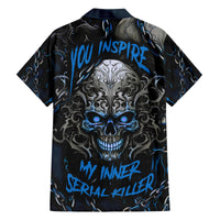 You Inspire My Inner Serial Killer Skull Family Matching Off Shoulder Short Dress and Hawaiian Shirt - Wonder Print Shop