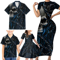 You Inspire My Inner Serial Killer Skull Family Matching Short Sleeve Bodycon Dress and Hawaiian Shirt - Wonder Print Shop