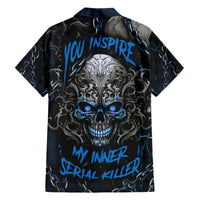 You Inspire My Inner Serial Killer Skull Family Matching Short Sleeve Bodycon Dress and Hawaiian Shirt - Wonder Print Shop