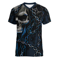 You Inspire My Inner Serial Killer Skull Women V Neck T Shirt - Wonder Print Shop