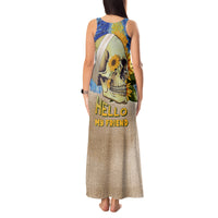 Van Gogh Style Skull Tank Maxi Dress Hello My Friend - Wonder Print Shop