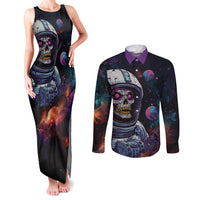 Time Will Reveal Who's There For You And Who's Full Of Shit Couples Matching Tank Maxi Dress and Long Sleeve Button Shirts - Wonder Print Shop