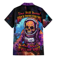 Time Will Reveal Who's There For You And Who's Full Of Shit Family Matching Mermaid Dress and Hawaiian Shirt - Wonder Print Shop