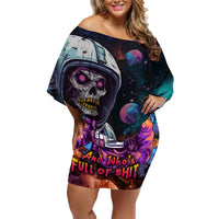 Time Will Reveal Who's There For You And Who's Full Of Shit Family Matching Off Shoulder Short Dress and Hawaiian Shirt - Wonder Print Shop