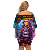 Time Will Reveal Who's There For You And Who's Full Of Shit Family Matching Off Shoulder Short Dress and Hawaiian Shirt - Wonder Print Shop