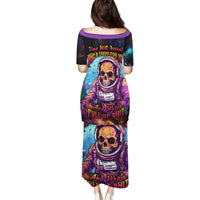 Time Will Reveal Who's There For You And Who's Full Of Shit Family Matching Puletasi Dress and Hawaiian Shirt - Wonder Print Shop