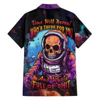 Time Will Reveal Who's There For You And Who's Full Of Shit Family Matching Tank Maxi Dress and Hawaiian Shirt - Wonder Print Shop