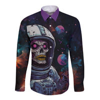 Time Will Reveal Who's There For You And Who's Full Of Shit Long Sleeve Button Shirt - Wonder Print Shop