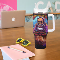 Time Will Reveal Who's There For You And Who's Full Of Shit Tumbler With Handle - Wonder Print Shop