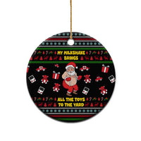 My Milkshake Bring Christmas Design Ceramic Ornament Xmas Holiday Patterns - Wonder Print Shop