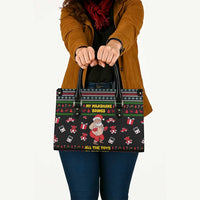 My Milkshake Bring Christmas Design Leather Bag Xmas Holiday Patterns - Wonder Print Shop