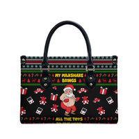 My Milkshake Bring Christmas Design Leather Bag Xmas Holiday Patterns - Wonder Print Shop