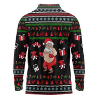 My Milkshake Bring Christmas Design Long Sleeve Polo Shirt Xmas Holiday Patterns - Wonder Print Shop