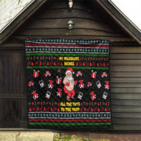 My Milkshake Bring Christmas Design Quilt Xmas Holiday Patterns - Wonder Print Shop