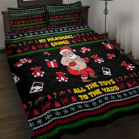 My Milkshake Bring Christmas Design Quilt Bed Set Xmas Holiday Patterns - Wonder Print Shop