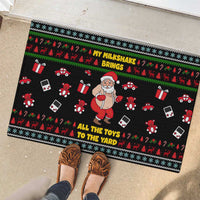 My Milkshake Bring Christmas Design Rubber Doormat Xmas Holiday Patterns - Wonder Print Shop