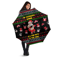 My Milkshake Bring Christmas Design Umbrella Xmas Holiday Patterns - Wonder Print Shop