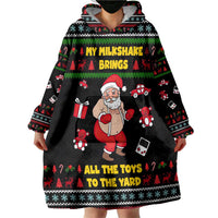My Milkshake Bring Christmas Design Wearable Blanket Hoodie Xmas Holiday Patterns - Wonder Print Shop