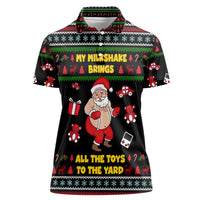 My Milkshake Bring Christmas Design Women Polo Shirt Xmas Holiday Patterns - Wonder Print Shop