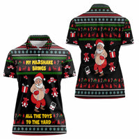 My Milkshake Bring Christmas Design Women Polo Shirt Xmas Holiday Patterns - Wonder Print Shop
