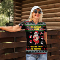 My Milkshake Bring Christmas Design Women Polo Shirt Xmas Holiday Patterns - Wonder Print Shop