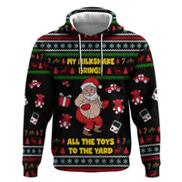 My Milkshake Bring Christmas Design Zip Hoodie Xmas Holiday Patterns - Wonder Print Shop