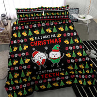 My Two Front Teeth Christmas Design Bedding Set Xmas Holiday Patterns - Wonder Print Shop