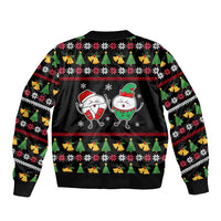 My Two Front Teeth Christmas Design Bomber Jacket Xmas Holiday Patterns - Wonder Print Shop