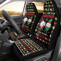 My Two Front Teeth Christmas Design Car Seat Cover Xmas Holiday Patterns - Wonder Print Shop