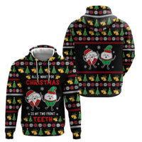 My Two Front Teeth Christmas Design Hoodie Xmas Holiday Patterns - Wonder Print Shop