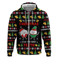My Two Front Teeth Christmas Design Hoodie Xmas Holiday Patterns - Wonder Print Shop