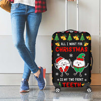 My Two Front Teeth Christmas Design Luggage Cover Xmas Holiday Patterns - Wonder Print Shop