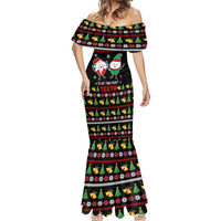 My Two Front Teeth Christmas Design Mermaid Dress Xmas Holiday Patterns - Wonder Print Shop