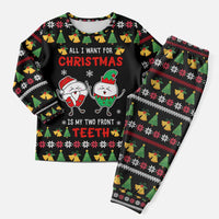 My Two Front Teeth Christmas Design Christmas Pajama Set Xmas Holiday Patterns - Wonder Print Shop