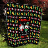 My Two Front Teeth Christmas Design Quilt Xmas Holiday Patterns - Wonder Print Shop